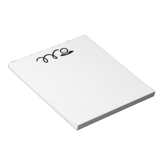 Mini-Golf-Notizblock Notizblock (angewinkelt)