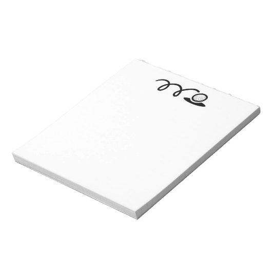 Mini-Golf-Notizblock Notizblock (Rotiert)