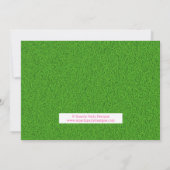 Mini Golf Par-T-Shirt Putt Putt Girl Birthday Einladung (Rückseite)