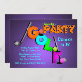 Mini-Golf-Party Einladung (Vorne/Hinten)