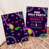 Mini-Golf-Party Geburtstag Einladung