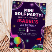 Mini-Golf-Party Geburtstag Einladung