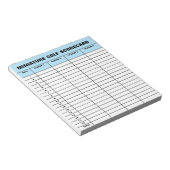 Mini-Golf-Scorecard-Vorlage angepasstes Notizblock (angewinkelt)