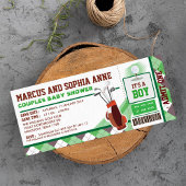 Mini Golf Ticket Pass Paare Kinderdusche Einladung