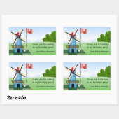 Mini Golf Windmill Party Sticker (Blatt)