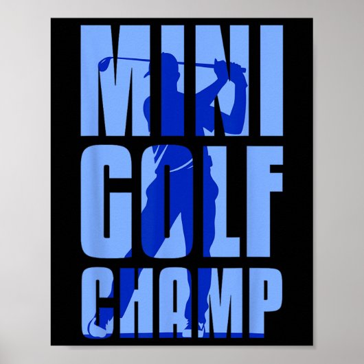 Mini Golfer Mini Golf Champ Poster (Vorne)