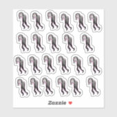 Mini Goths Custom-Cut Vinyl Stickers Aufkleber (Blatt)