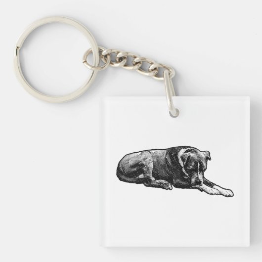 Mini Grain Dog Schlüsselanhänger (Vorderseite)