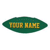 Mini GREEN AND GOLD Personalized Football (Panel)
