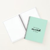 Mini Green Artist Sketchbook Notebook Notizblock (Innenseite)