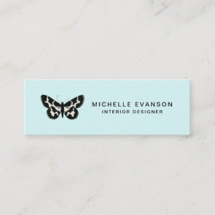 Mini Green Butterfly Logo Visitenkarte