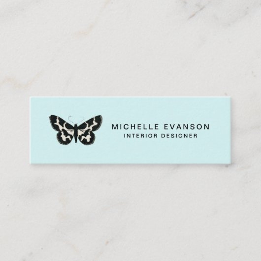 Mini Green Butterfly Logo Visitenkarte (Vorderseite)