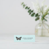 Mini Green Butterfly Logo Visitenkarte (Stehend Vorderseite)
