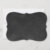 Mini Green Chalkboard Babydusche Einladung (Rückseite)