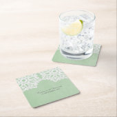 Mini Green Elegant Lace Paper Untersetzer (Vor Ort)