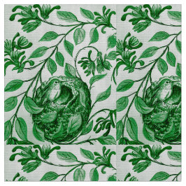 Mini Green Hummingbird Fabric Stoff
