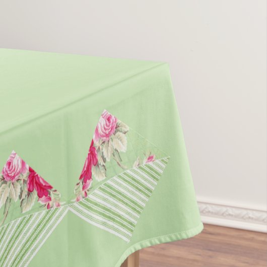Mini Green Imitats Patchwork Tablecloth Tischdecke (Beispiel)