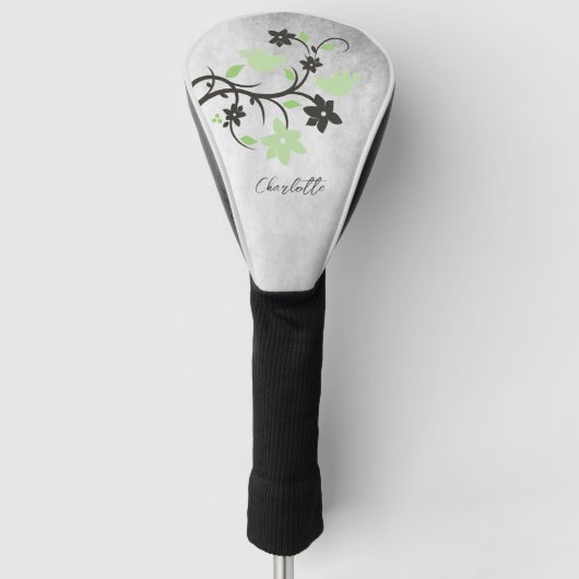 Mini Green Lovebirds Golf Head Cover Headcover (Vorderseite)