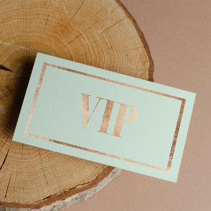 Mini Green Rose Goldfolie VIP-Kartenclub Mitglied Visitenkarte