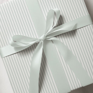 Mini Green Stripe Babydusche Geschenkpapier