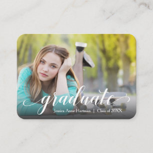 MINI Größe 3,5" x 2,5" Grad Foto Einladungskarten Begleitkarte