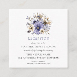 MINI-GRÖSSE Lila Floralhochzeitungen Begleitkarte