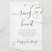 Mini-Grünring-Jagd Brautparty (Vorne/Hinten)