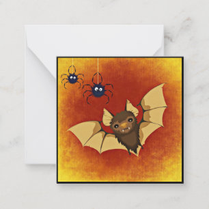 Mini Halloween Card Spike and Bats Mitteilungskarte