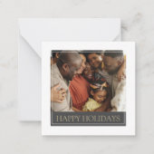 MINI Happy Holidays Foto Template Weihnachtskarte Mitteilungskarte (Vorderseite)