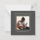 MINI Happy Holidays Foto Template Weihnachtskarte Mitteilungskarte (Vorderseite)