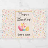 Mini Happy oder gesegnete Ostern (10) Mini Alkoholflaschenetikett (Einzelnes Label)