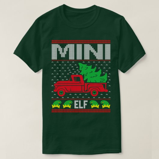 Mini hässlicher Weihnachtspulli T-Shirt (Design vorne)