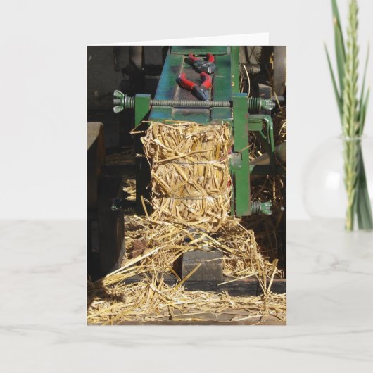 Mini Hay Baler Karte (Vorderseite)