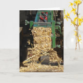 Mini Hay Baler Karte (Gelbe Blume)