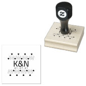 Mini Heart Deko Initial Logo Hochzeits-Briefmarke Gummistempel (Stempel)
