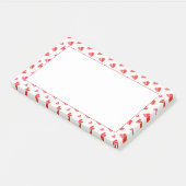 MINI HEARTS 10x6 Post It Note Pad Post-it Klebezettel (angewinkelt)