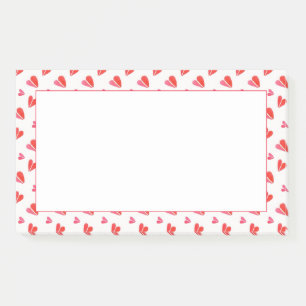 MINI HEARTS 10x6 Post It Notizblock