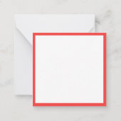 MINI HEARTS 2,5" Square Flat Card II Mitteilungskarte (Rückseite)