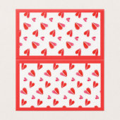 MINI HEARTS 3.5x4 Karte II / Horizontal Zelt Falte (Außenseite Aufgefaltet)