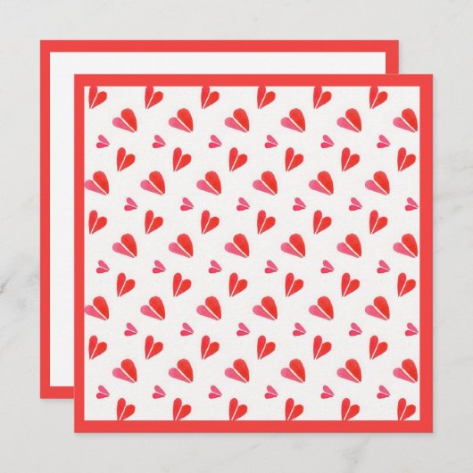 MINI HEARTS 5,25" Square Flat Card II Karte (Vorne/Hinten)