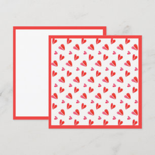 MINI HEARTS 5,25" Square Flat Card II Karte