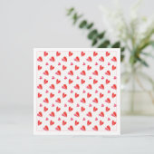MINI HEARTS 5,25" Square Flat Card Karte (Stehend Vorderseite)