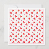 MINI HEARTS 5,25" Square Flat Card Karte (Vorderseite)