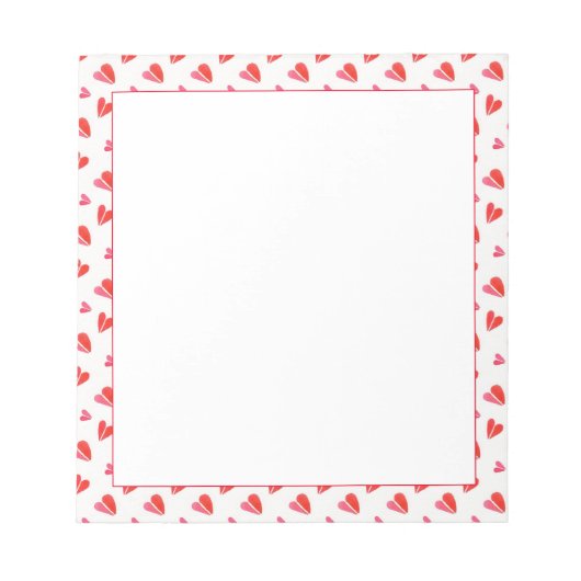 MINI HEARTS 5.5x6 Note Pad Notizblock (Vorderseite)