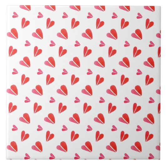 MINI HEARTS 6x6 Keramikfliese (Vorderseite)