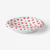 MINI HEARTS 7" Papierschüsseln Pappteller (Gewinkelt)
