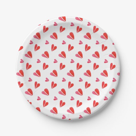 MINI HEARTS 7" Round Paper Teller (Vorderseite)