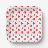 MINI HEARTS 7" Square Paper Teller (Vorderseite)