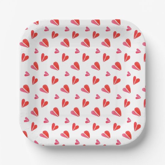 MINI HEARTS 7" Square Paper Teller (Vorderseite)
