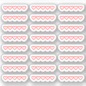 Mini Hearts Blank Book Movie Rating Bujo Planner Aufkleber (Vorderseite)